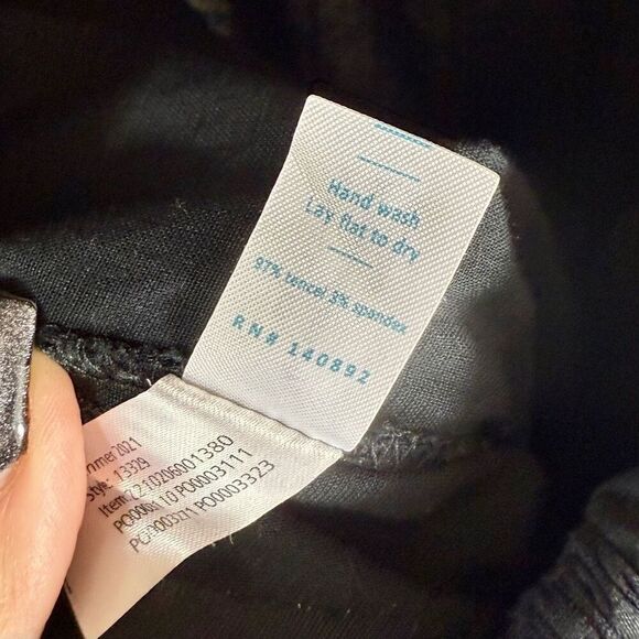 Marine Layer Black Eloise Belted Sleeveless Women’s Jumpsuit Romper Large - Picture 7 of 15